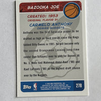 Carmelo Anthony 2003 2004 Topps Bazooka Mini Series Mint Rookie Card #278