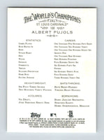 Albert Pujols 2011 Topps Allen & Ginter Series Mint Card #100

