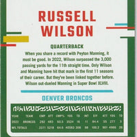 Russel Wilson 2023 Donruss Press Proof Blue Series Mint Card #93