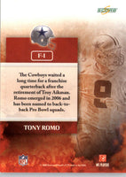 Tony Romo 2008 Score The Franchise Series Mint Card  #F-1
