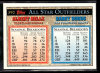 Albert Belle and Barry Bonds 1994 Topps All Stars Series Mint Card #390
