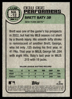Brett Baty 2023 Topps Heritage New Age Performers Series Mint Card #NA-12
