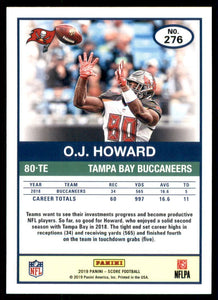 O.J. Howard 2019 Panini Score SCORECARD Series Mint Card #276