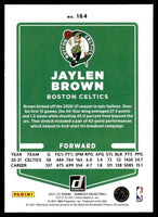 Jaylen Brown 2021 2022 Panini Donruss Green Laser Series Mint Card #164
