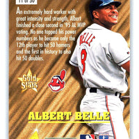 Albert Belle 1996 Score Gold Stars Series Mint Card #11