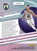 Gordon Hayward 2018 2019 Panini Revolution Series Mint Card #62
