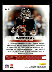 Desmond Ridder 2023 Panini Prestige Xtra Points Diamond Series Mint Card #11