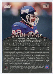 Michael Strahan 1998 Topps Finest Series Mint Card #71