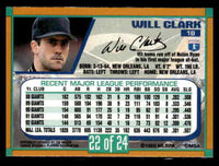 Will Clark 1993 Duracell Series Mint Card #22
