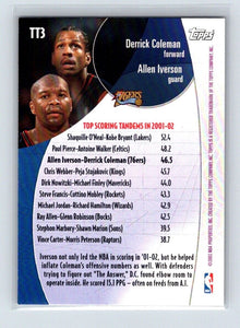 Allen Iverson 2002 2003 Topps Top Tandems Series Mint Card #TT3