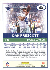 Dak Prescott 2019 Panini Score Series Mint Card #162