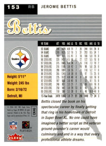 Jerome Bettis 2006 Fleer Ultra Series Mint Card #153