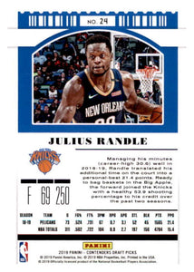 Julius Randle 2019 2020 Panini Contenders Season Ticket Series Mint Card #24