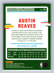 Austin Reaves 2023 2024 Panini Donruss Series Mint Card #18