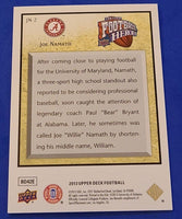 Joe Namath 2013 Upper Deck Football Heroes Series Mint Card #JN-2
