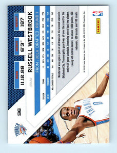 Russell Westbrook 2010 2011 Panini Threads Series Mint Card #56