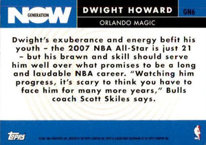 Dwight Howard 2007 2008 Topps Generation Now Series Mint Card #GN6