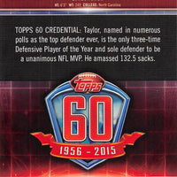 Lawrence Taylor 2015 Topps 60th Anniversary Series Mint Card #T60-LT