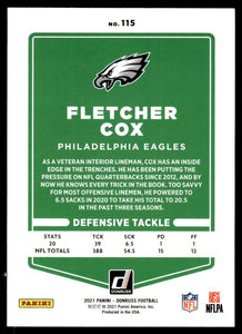 Fletcher Cox 2021 Donruss Series Mint Card #115