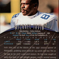 Michael Irvin 1998 Topps Finest Series Mint Card #61