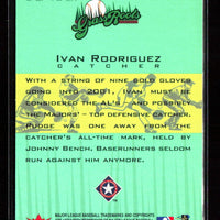 Ivan Rodriguez 2002 Fleer Tradition Grass Roots Series Mint Card #5