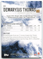 Demaryius Thomas 2014 Topps Fire Series Mint Card #10
