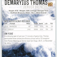 Demaryius Thomas 2014 Topps Fire Series Mint Card #10