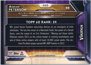 Adrian Peterson 2015 Topps Series Mint Card #342