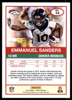 Emmanuel Sanders 2019 Score GOLD Series Mint Card #14
