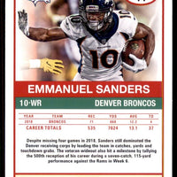 Emmanuel Sanders 2019 Score GOLD Series Mint Card #14