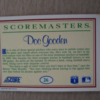 Dwight Gooden 1990 Score Scoremasters Series Mint Card #26
