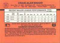 Craig Biggio 1990 Donruss Series Mint Card #306
