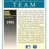 Wade Boggs 1991 Score Dream Team Series Mint Card #889