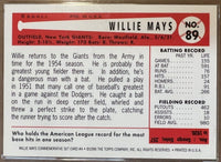 Willie Mays 1996 Topps Gold Commemorative Series Mint Card #89
