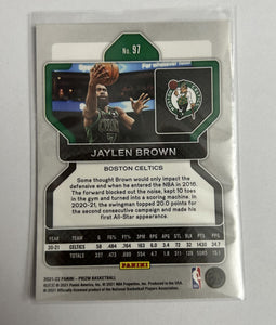 Jaylen Brown 2021 2022 Panini Prizm Series Mint Card #97