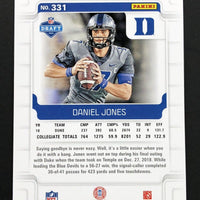 Daniel Jones 2019 Panini Score Series Mint Rookie Card #331