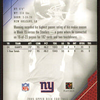 Eli Manning 2005 Upper Deck Series Mint Card #121