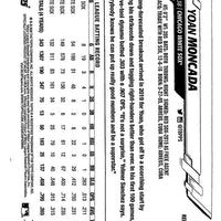 Yoan Moncada 2020 Topps Chrome Sepia Refractor Series Mint Card #145