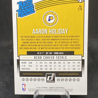 Aaron Holiday 2018 2019 Panini Donruss Rated Rookies Holo Orange Laser Series Mint Card #176