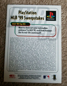 Tom Glavine 1998 Donruss PlayStation MLB '99 Sweepstakes Card Series Mint Card #13