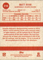 Matt Ryan 2014 Topps Football 1963 Mini Series Mint Card #316
