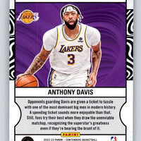 Anthony Davis 2022 2023 Panini Contenders Game Night Ticket Series Mint Card #22