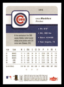 Greg Maddux 2006 Fleer Series Mint Card #101