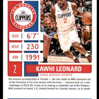 Kawhi Leonard 2019 2020 Panini Contenders Season Ticket Series Mint Card #55