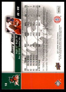 Jerry Rice 2011 Upper Deck Mississippi Valley State Delta Devils  Series Mint Card #18