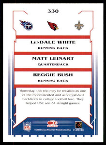 Reggie Bush and LenDale White and Matt Leinart 2006 Score Mint ROOKIE Card #330