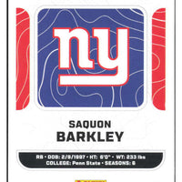 Saquon Barkley 2023 Panini NFL Sticker and Card Collection Card #45