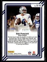 Dak Prescott 2022 Donruss Dominators Series Mint Insert Card #D-10
