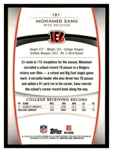 Mohamed Sanu 2012 Topps Platinum Series Mint Rookie Card #121