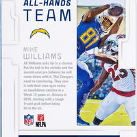 Mike Williams 2019 Score All Hands Team Series Mint Card #AHT-7